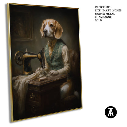 Artwork in Metal Champagne Gold Frame