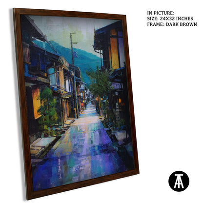 Artwork in Metal Champagne Gold Frame