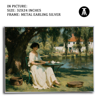 Artwork in Metal Earling Silver Frame