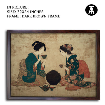 Artwork in Metal Champagne Gold Frame