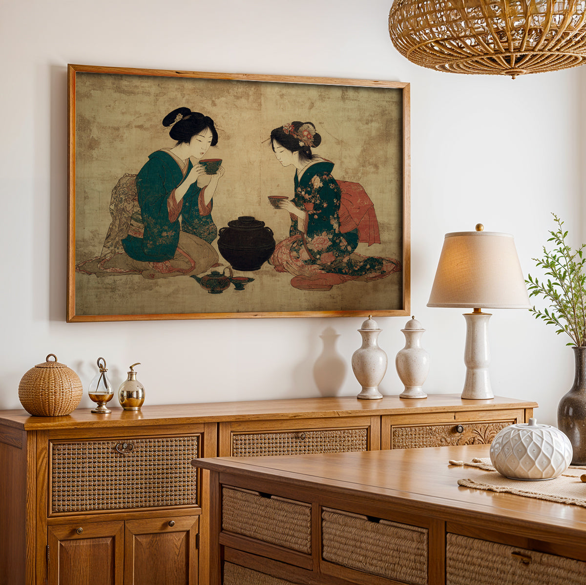 Japanese Painting in a Lifestyle Setting