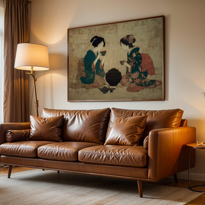 Japanese Artwork in a Lifestyle Setting