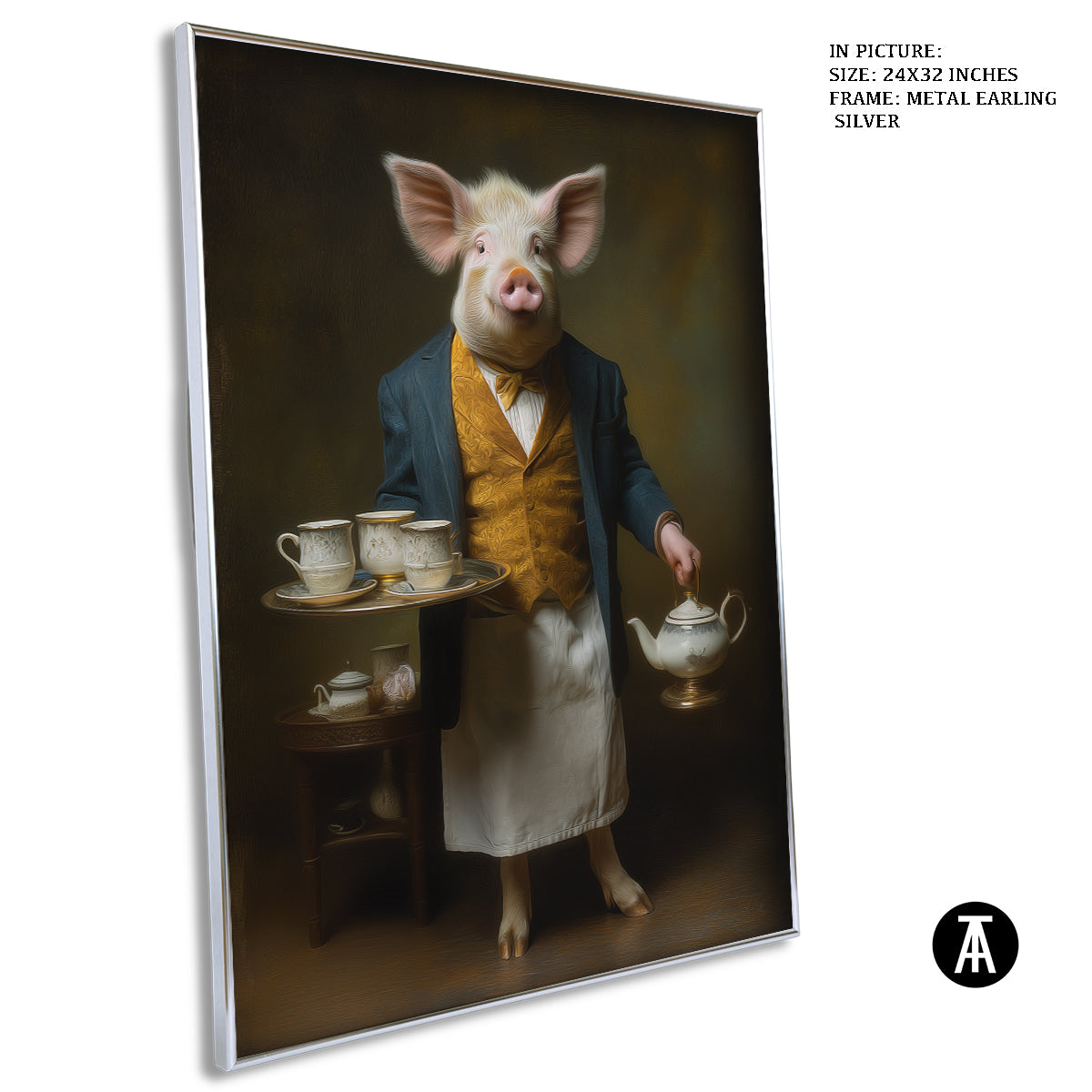 Artwork in Metal Earling Silver Frame