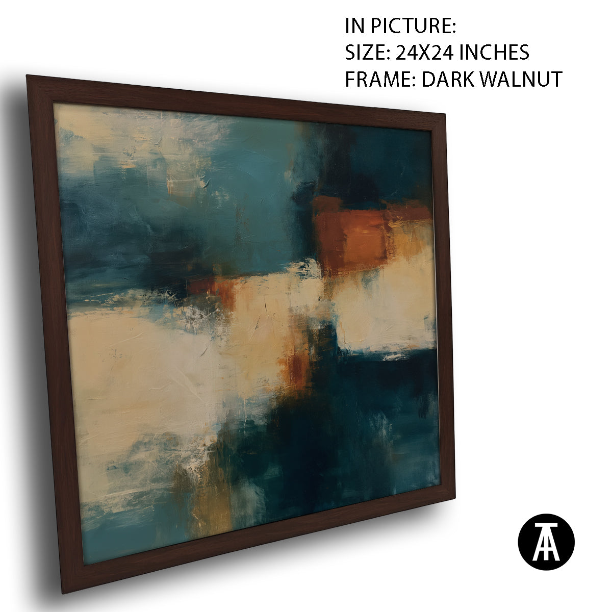 Artwork in Dark Walnut Frame