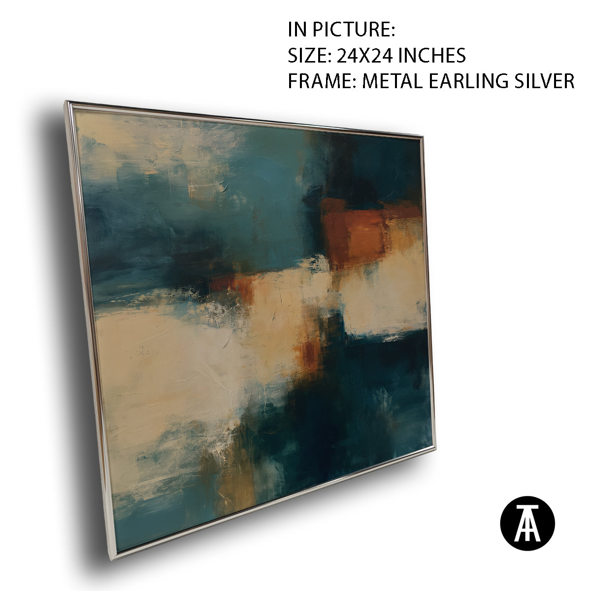 Artwork in Metal Earling Silver Frame