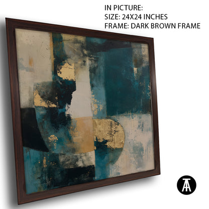Artwork in Dark Brown Frame