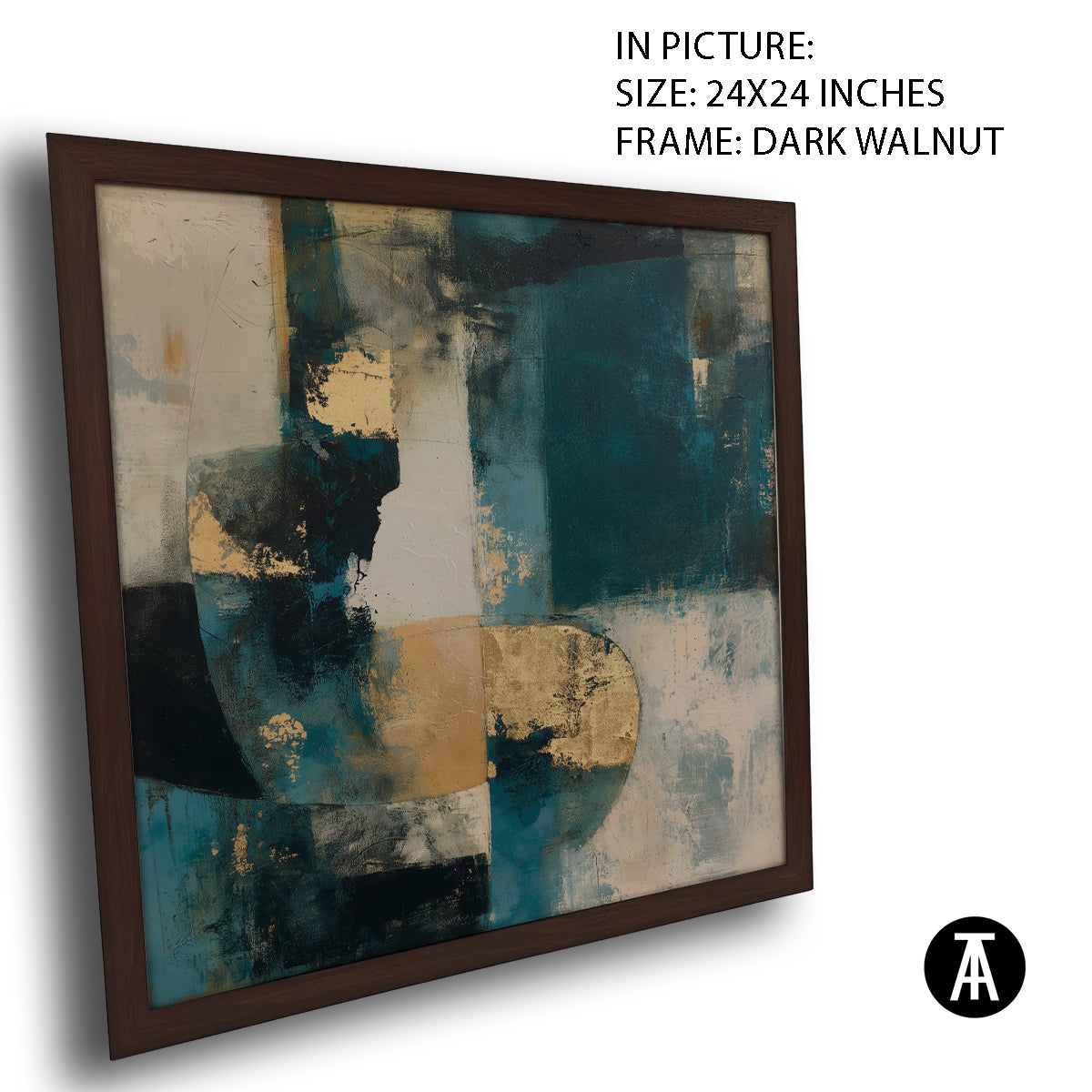 Artwork in Dark Walnut Frame