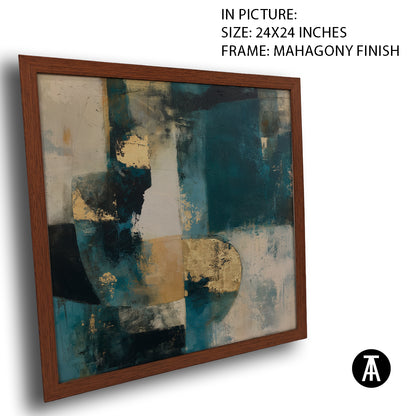 Artwork in Mahogany Finish Frame