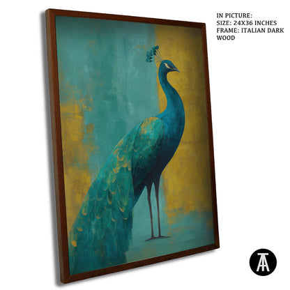 Artwork in Dark Wood Frame