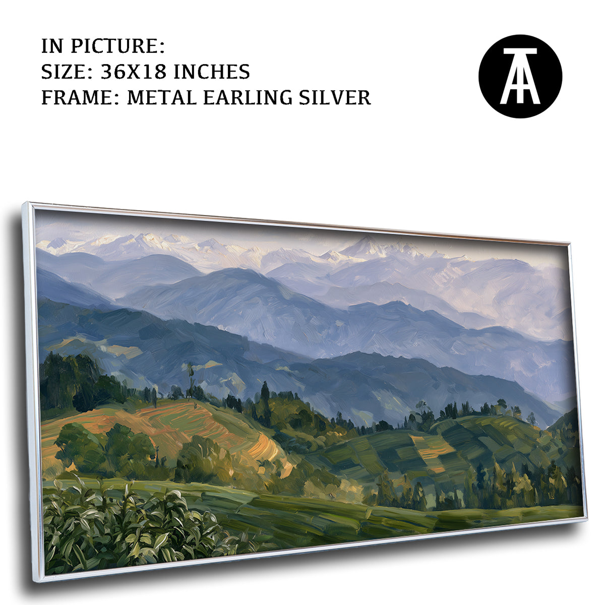 Artwork in Metal Earling Silver Frame
