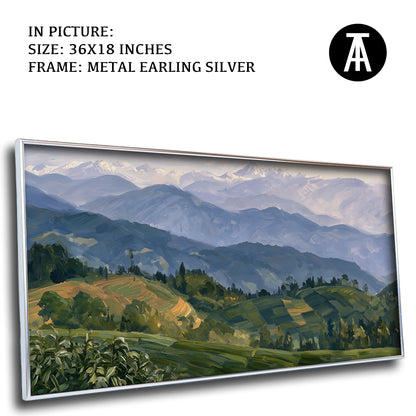 Artwork in Metal Earling Silver Frame