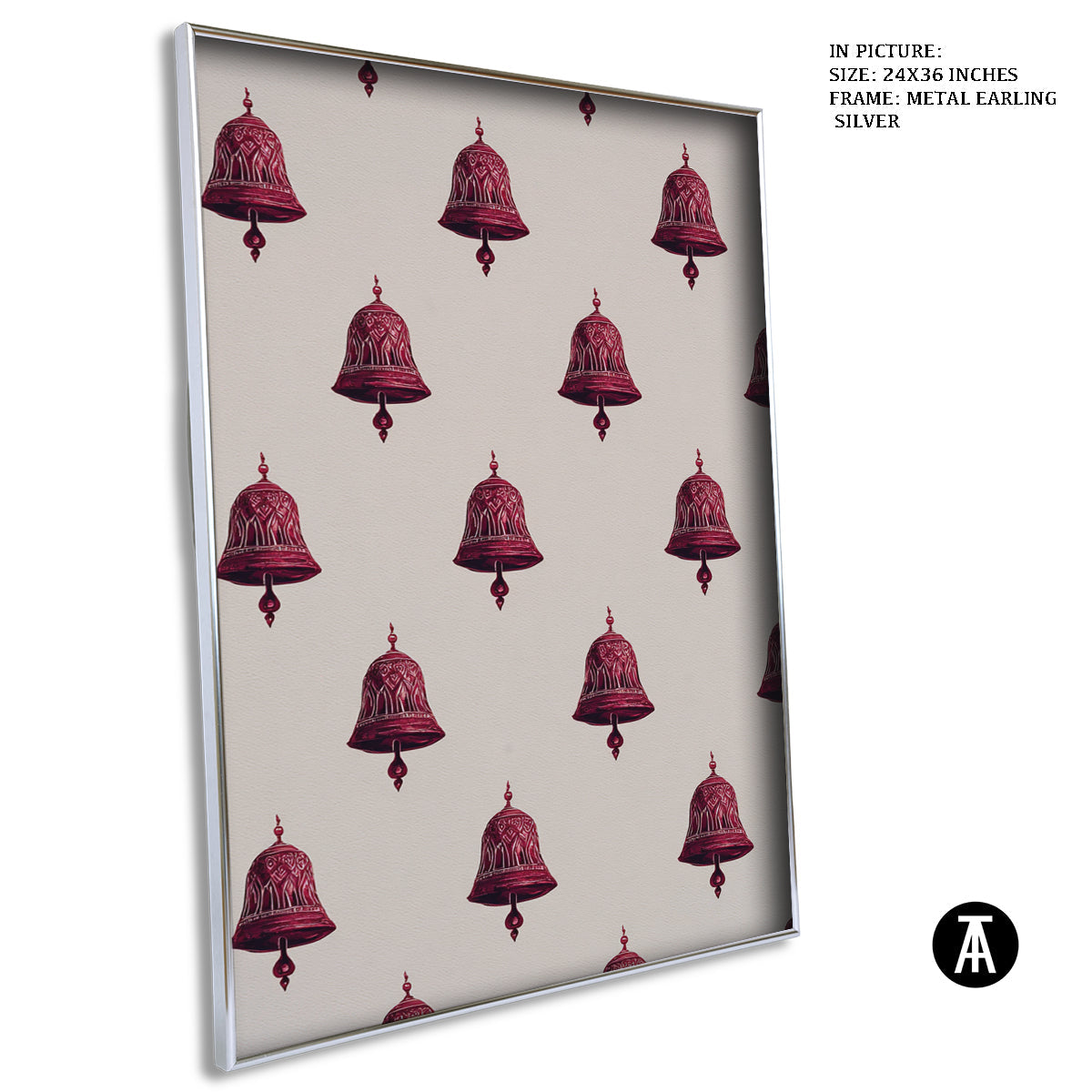 Artwork in Metal Earling Silver Frame