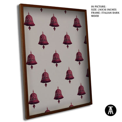 Artwork in Dark Wood Frame