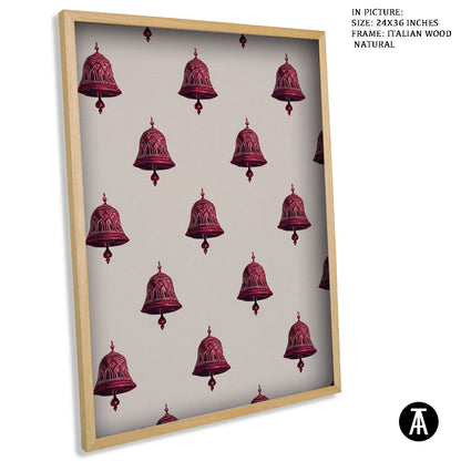 Artwork in Natural Wood Frame