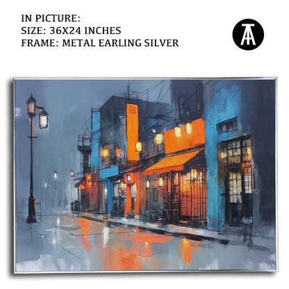 Artwork in Metal Earling Silver Frame
