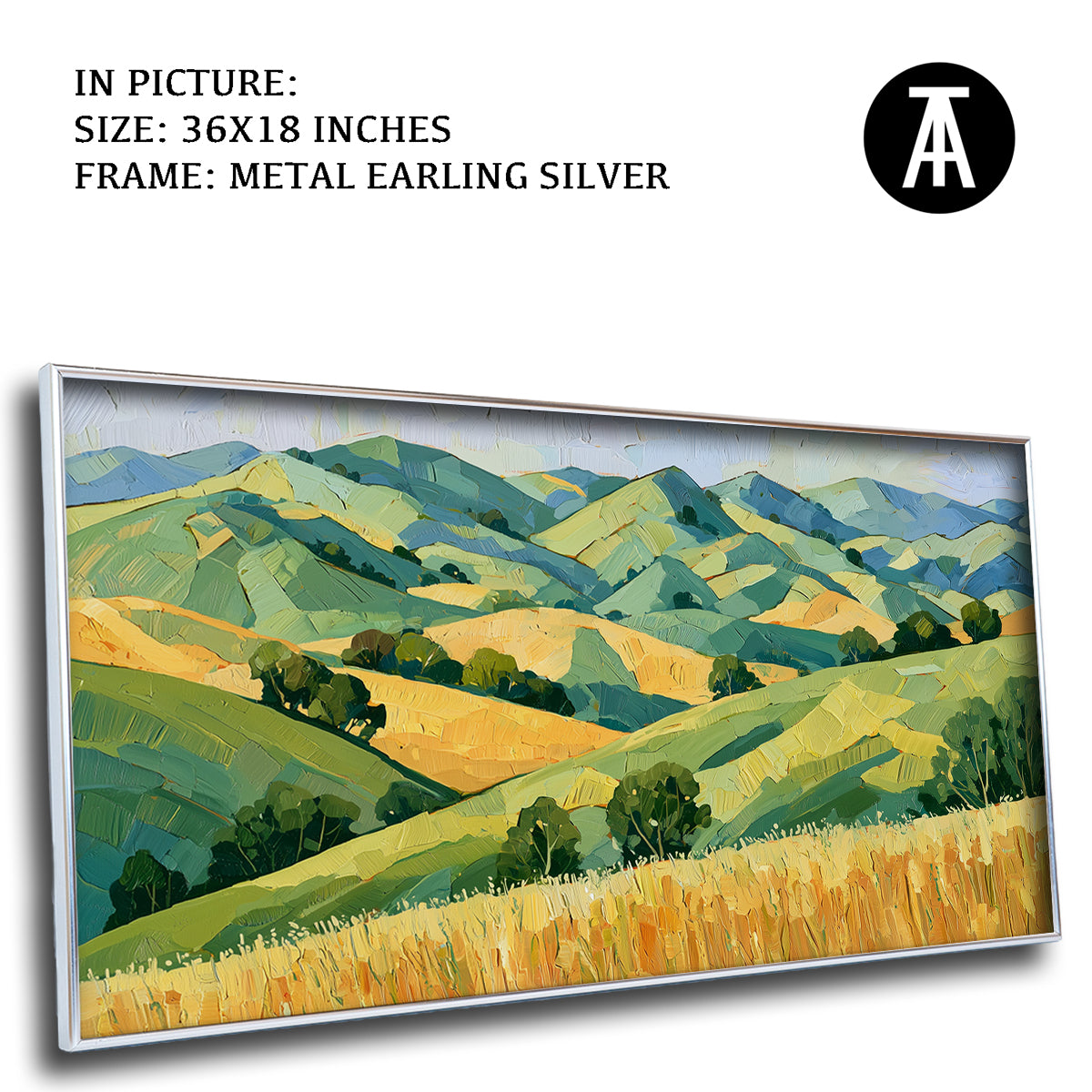 Artwork in Metal Earling Silver Frame