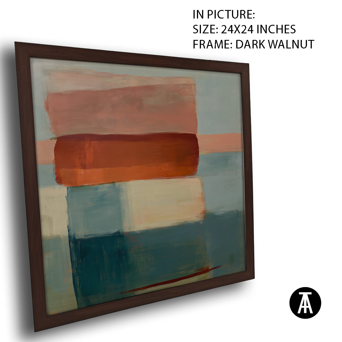 Artwork in Dark Walnut Frame