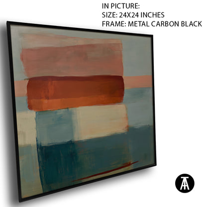 Artwork in Carbon Black Metal Frame