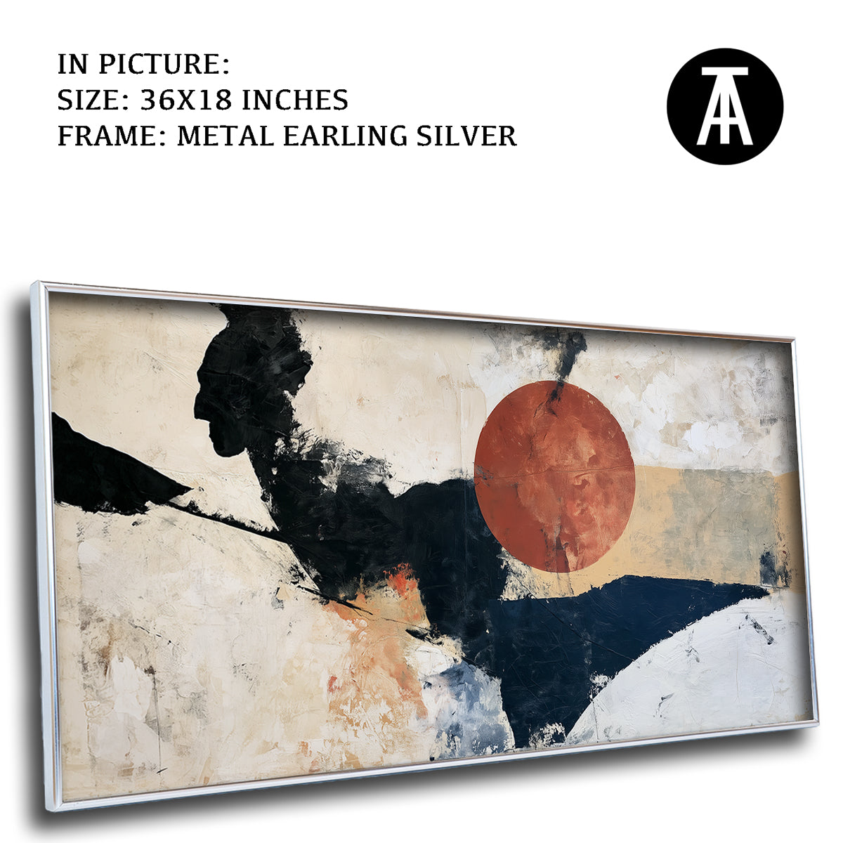 Artwork in Metal Earling Silver Frame