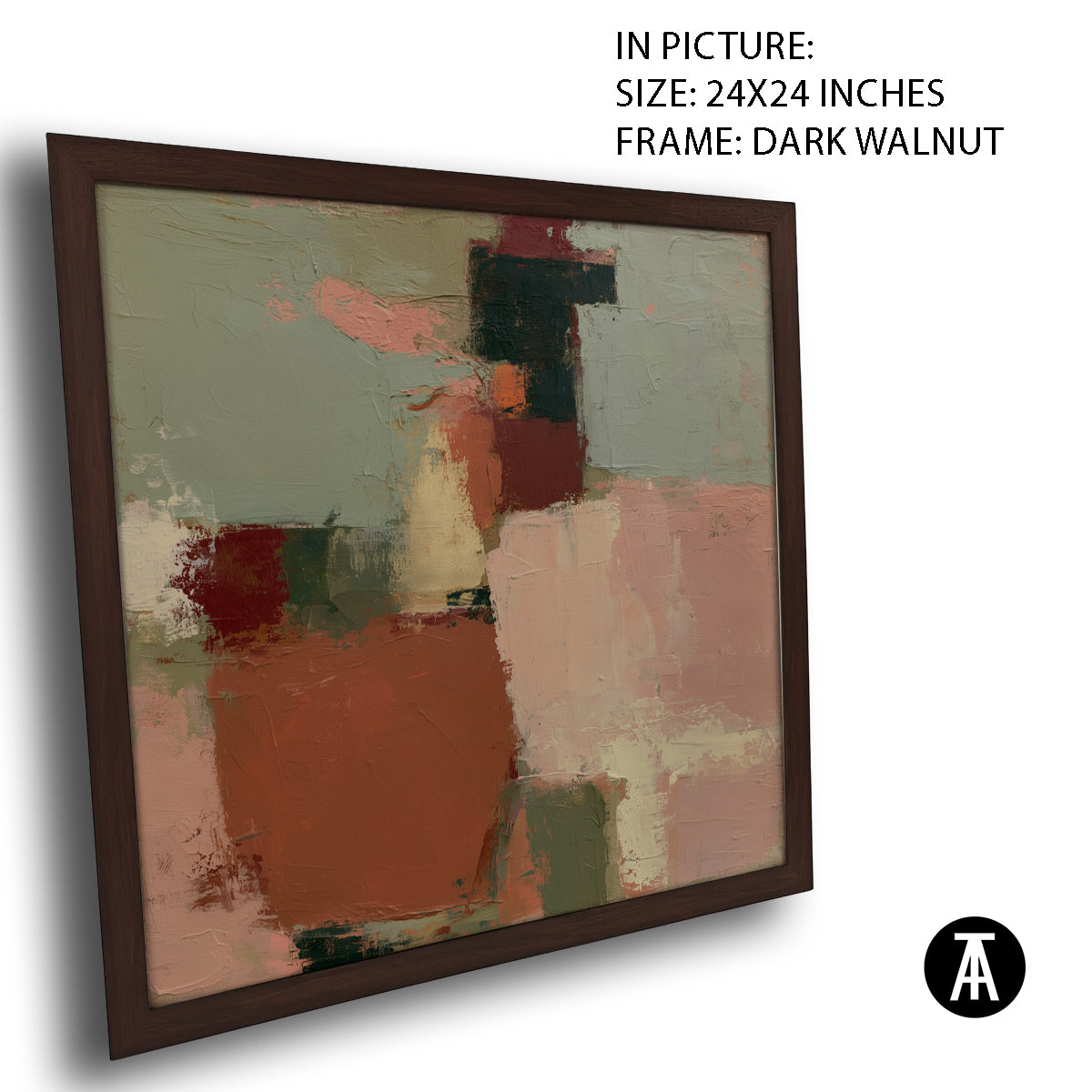 Artwork in Dark Walnut Frame