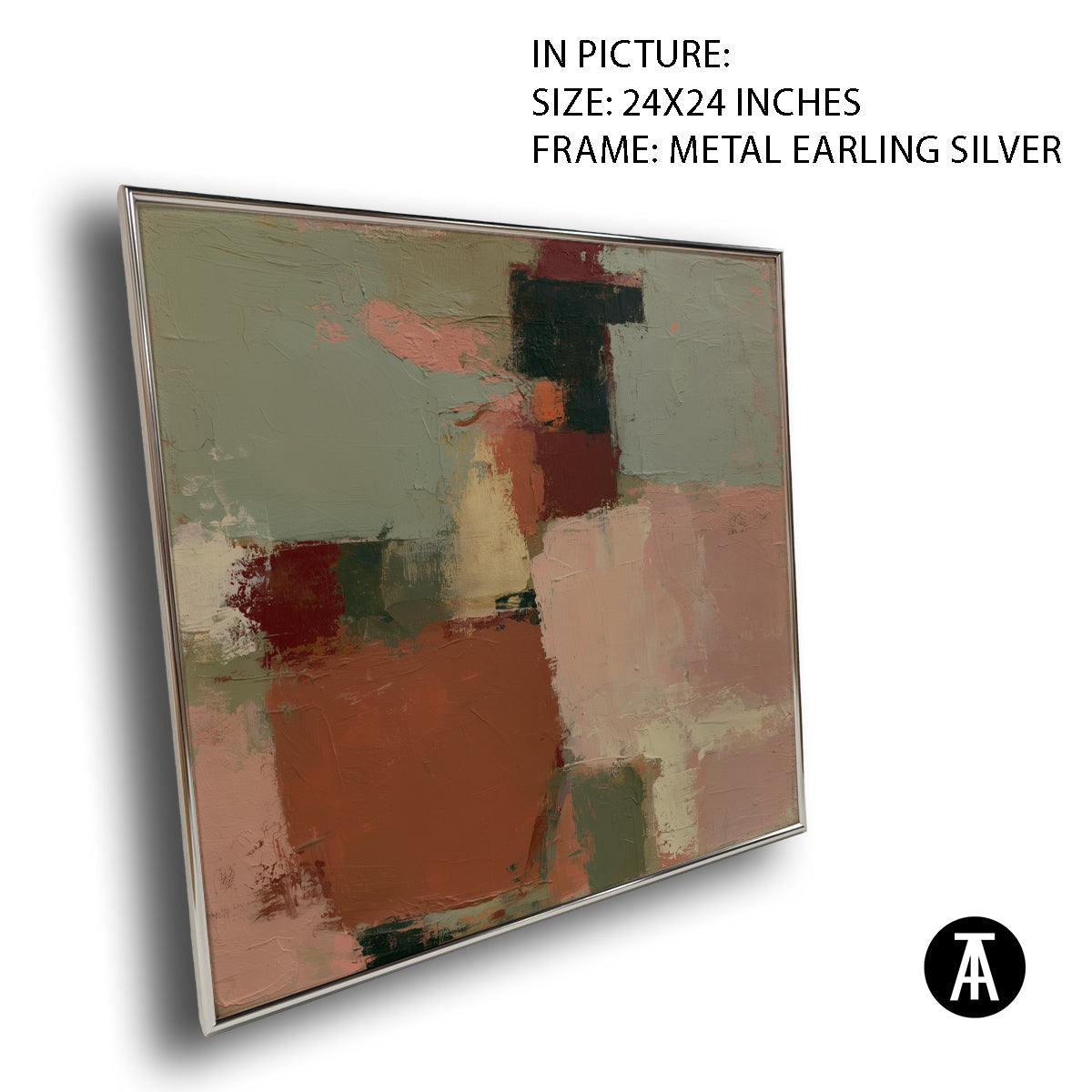 Artwork in Metal Earling Silver Frame