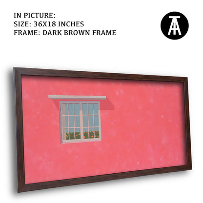 Artwork in Dark Brown Frame