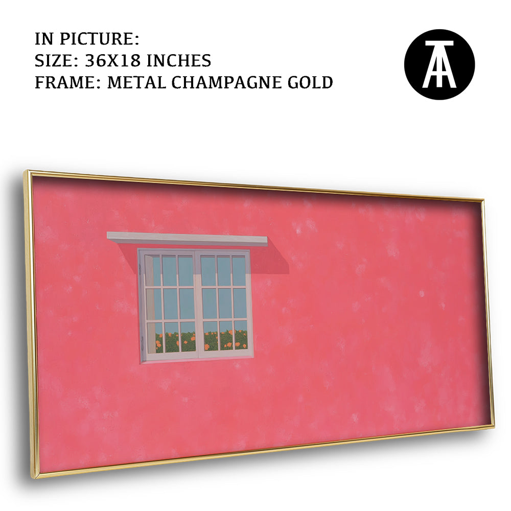 Artwork in Metal Champagne Gold Frame