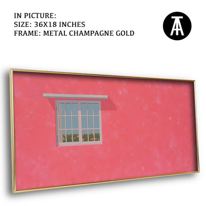 Artwork in Metal Champagne Gold Frame