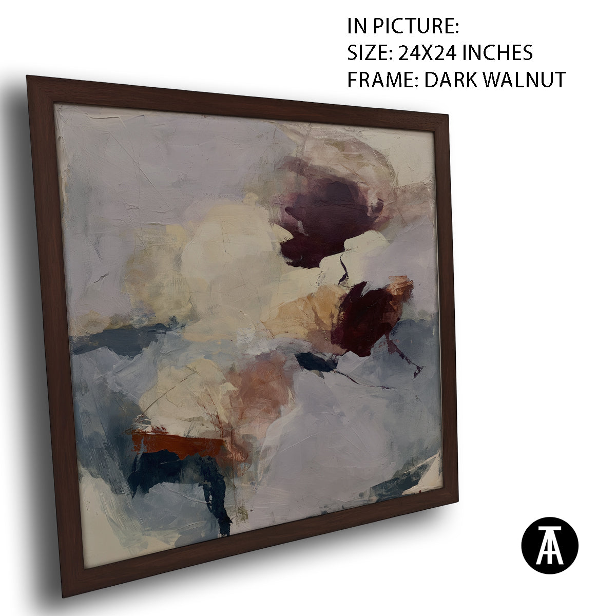 Artwork in Dark Walnut Frame
