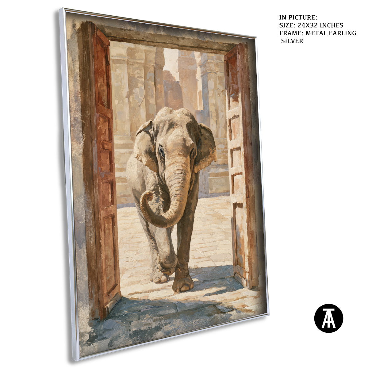 Artwork in Metal Earling Silver Frame