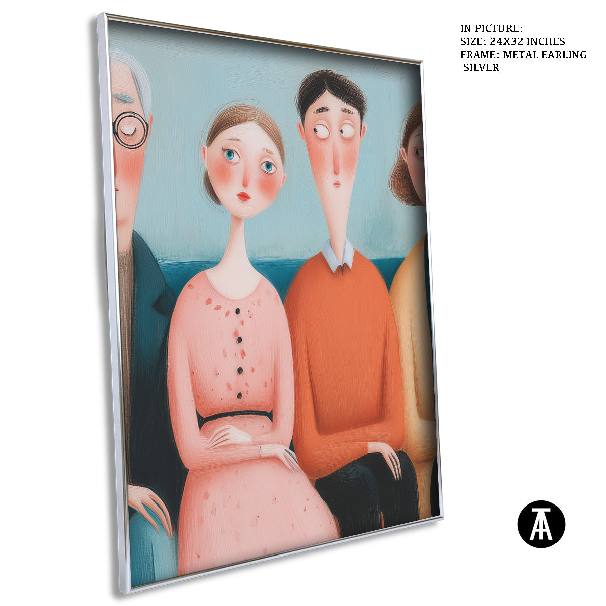 Artwork in Metal Earling Silver Frame