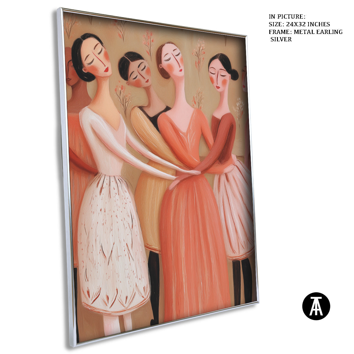 Artwork in Metal Earling Silver Frame