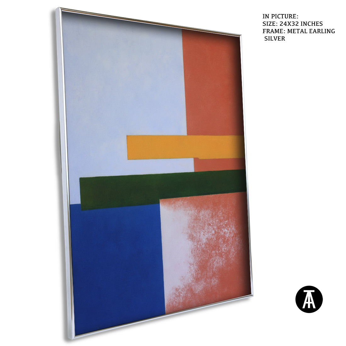 Artwork in Metal Earling Silver Frame