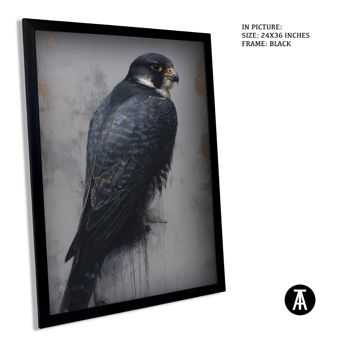 Sample Artwork in Black Frame