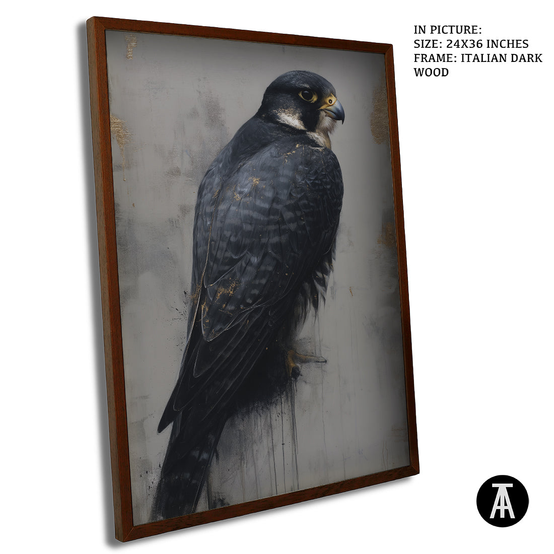 Sample Artwork in Italian Wood Framing Dark
