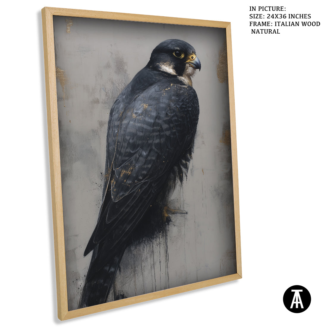Sample Artwork in Italian Wood Framing Natural