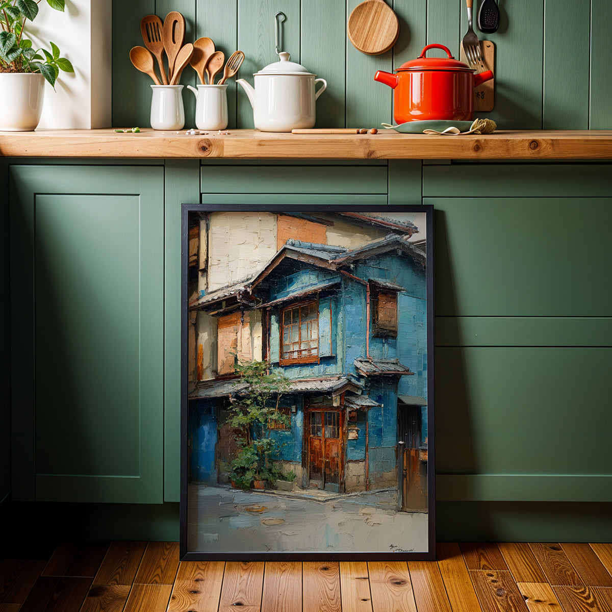 Japanese Artwork in a Lifestyle Setting