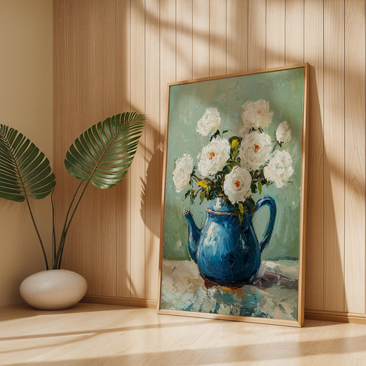 Floral Painting in a Lifestyle Setting