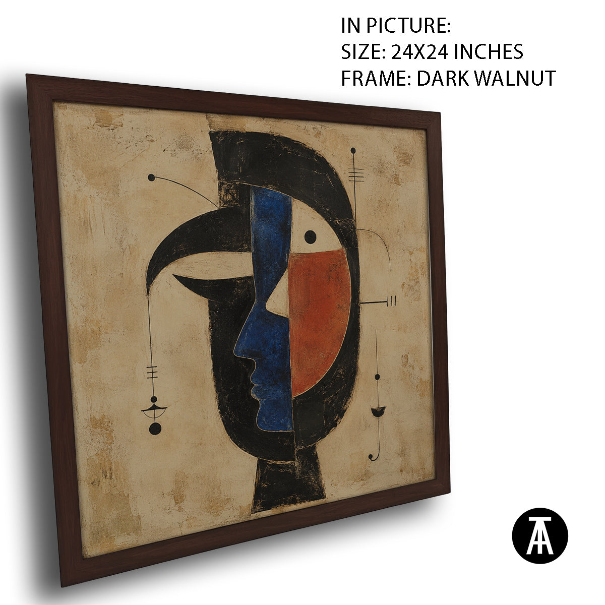Artwork in Dark Walnut Frame