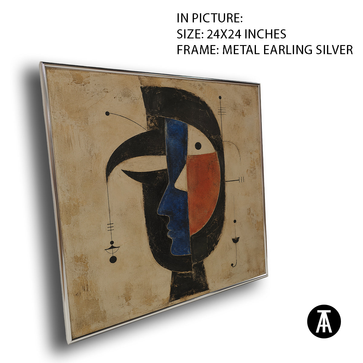 Artwork in Metal Earling Silver Frame