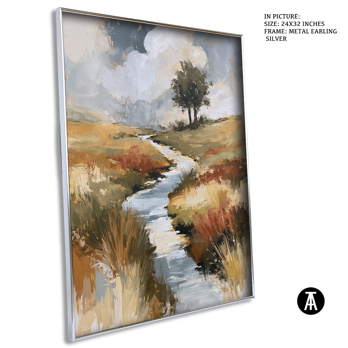 Artwork in Metal Earling Silver Frame