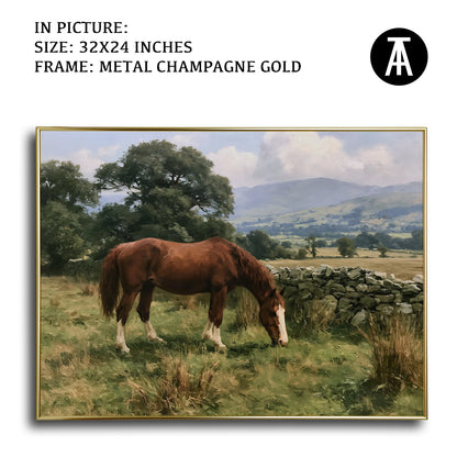 Artwork in Metal Champagne Gold Frame