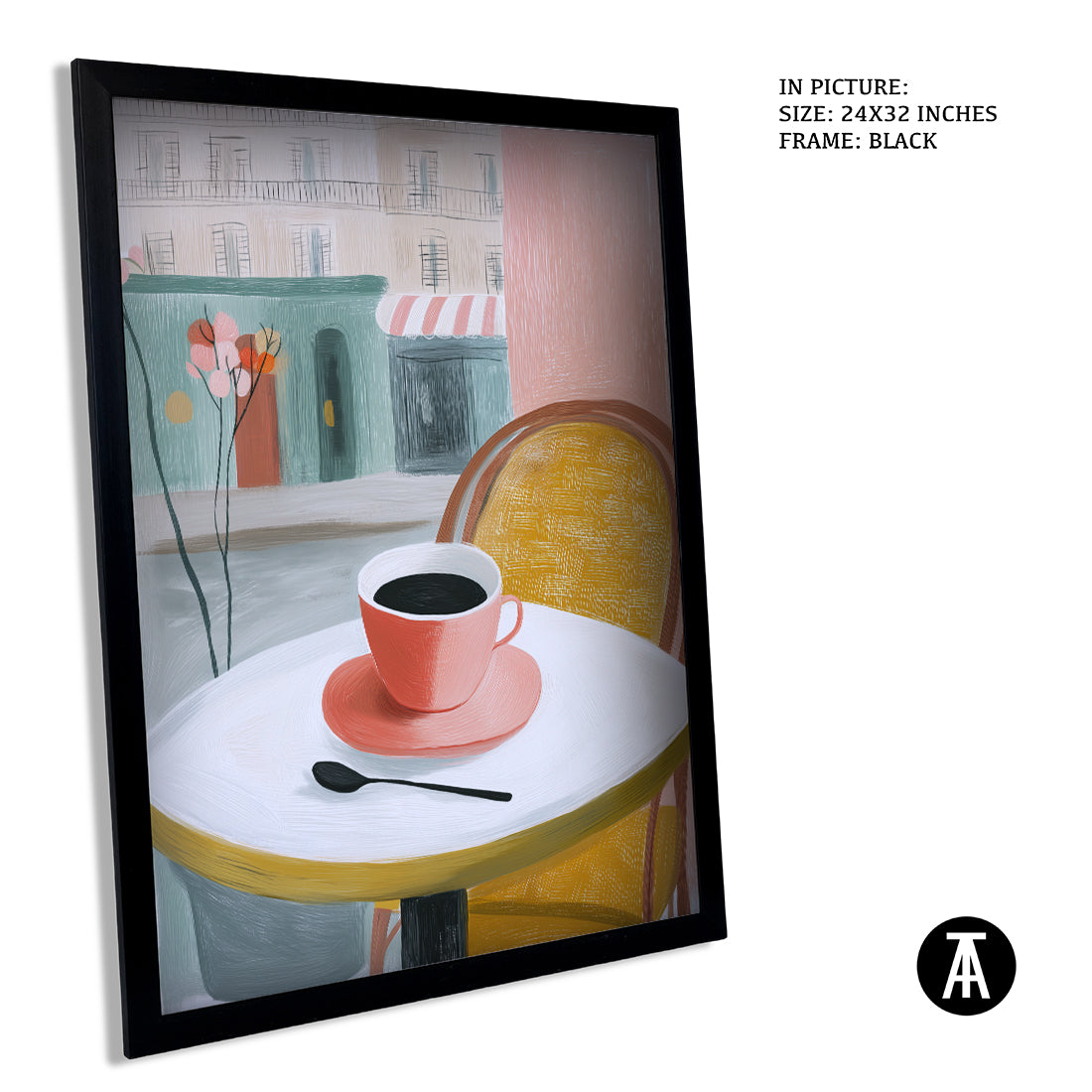 Sample Artwork in Black Frame