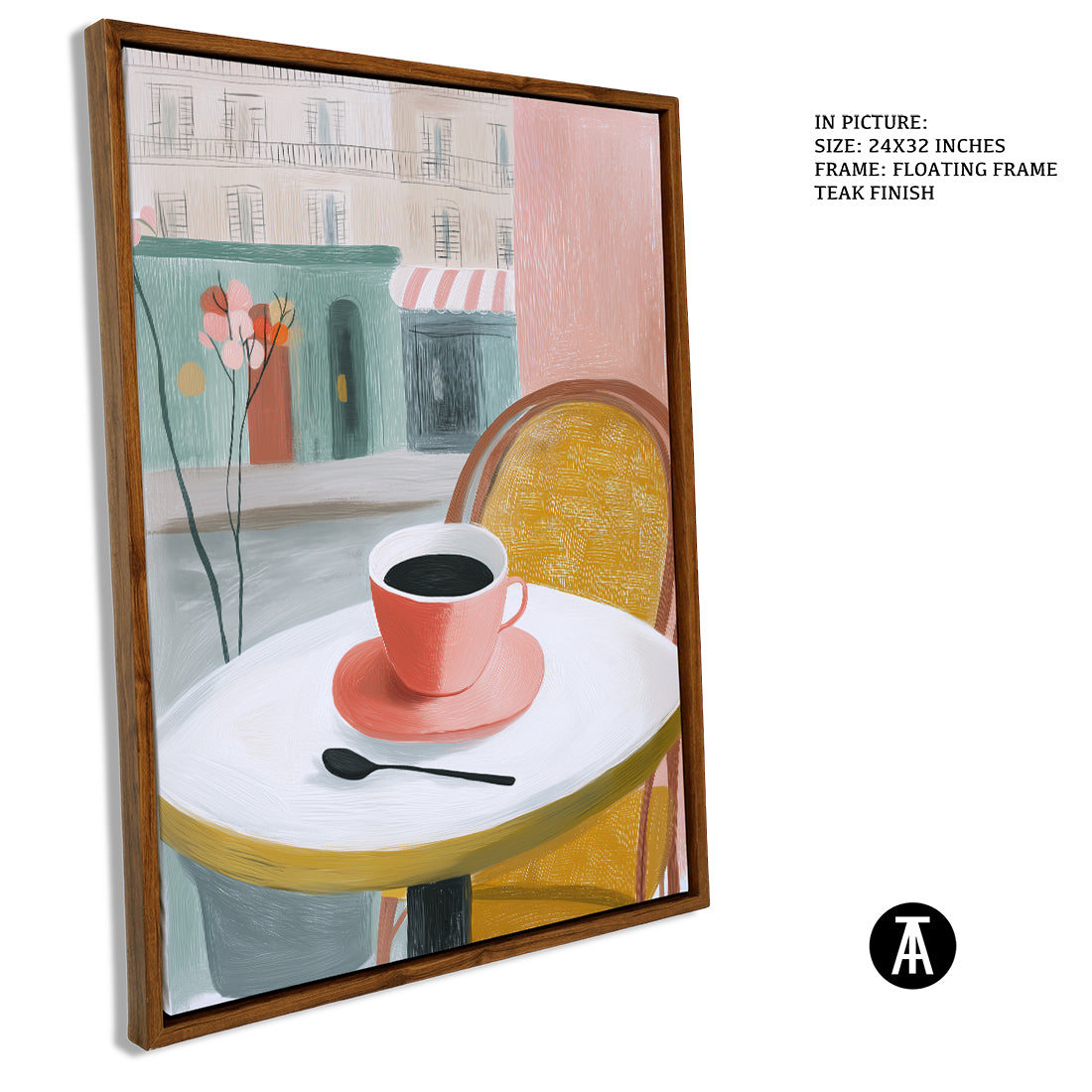 Sample Artwork in Floating Frame