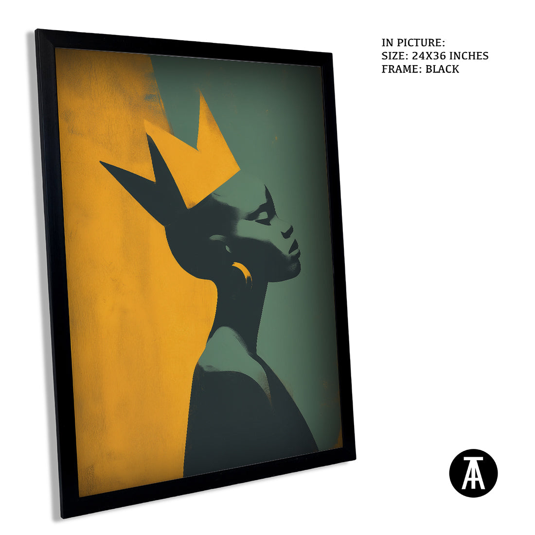 Sample Artwork in Black Frame