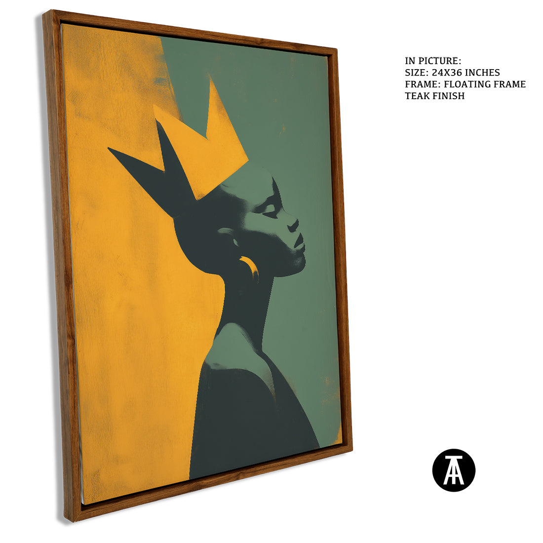 Sample Artwork in Floating Frame
