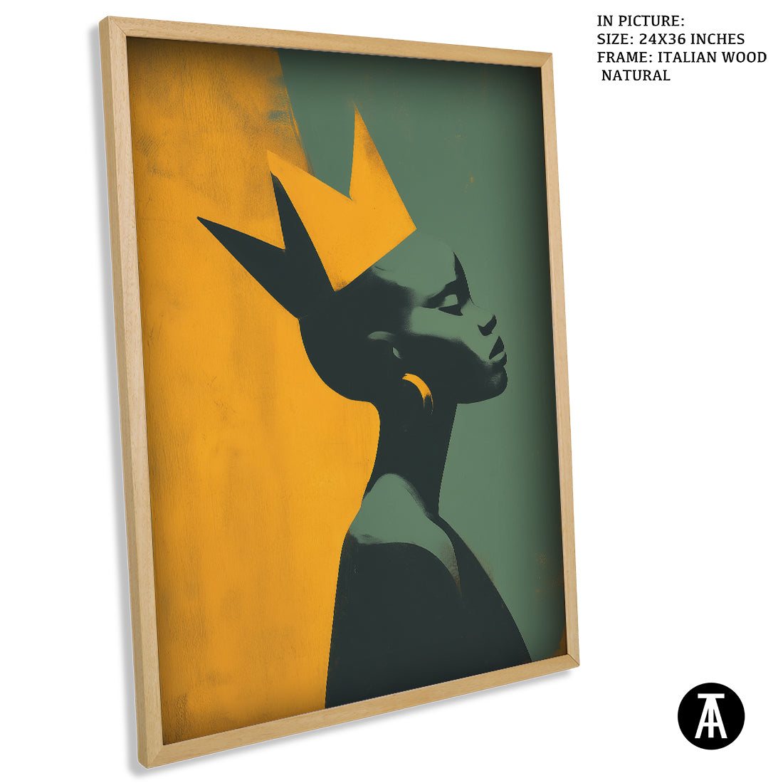 Sample Artwork in Italian Wood Framing Natural