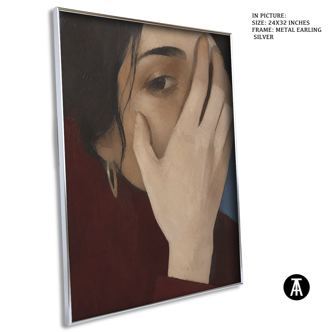 Artwork in Metal Earling Silver Frame