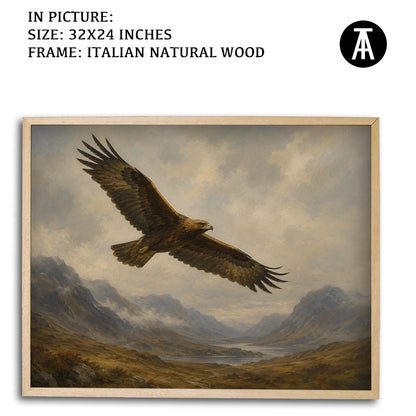 Artwork in Natural Wood Frame