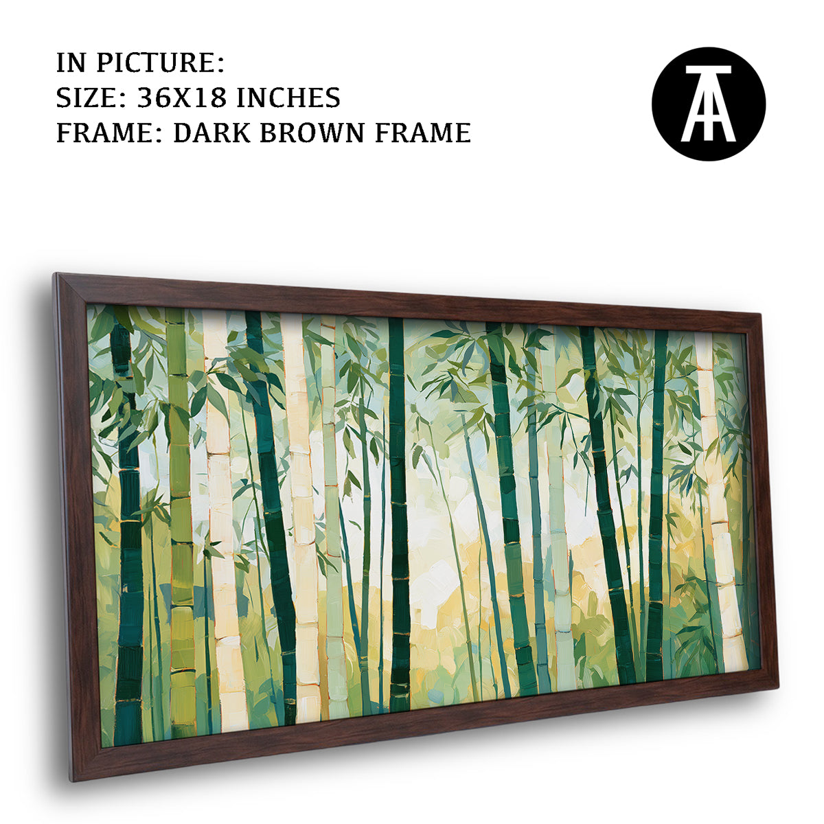Artwork in Dark Brown Frame